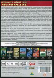 Generálové 2. světové války (2.díl) - Mussolini (DVD) (papírový obal)