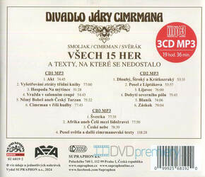 Divadlo Járy Cimrmana - Všech 15 her a texty, na které se nedostalo (3 MP3-CD)