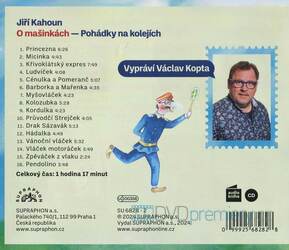 O mašinkách - Pohádky na kolejích (J. Kahoun), Václav Kopta (CD) - audiokniha